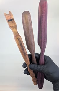 Image 4 of Hardwood Spurtle- Handmade, Sourdough Spatula 