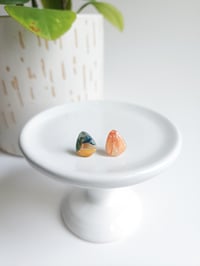 Shadow Rose Marble Trap Studs