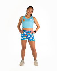 Image 2 of Women's Sky Blue Crop Top