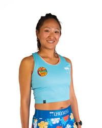 Image 3 of Women's Sky Blue Crop Top