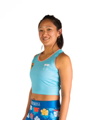 Image 4 of Women's Sky Blue Crop Top