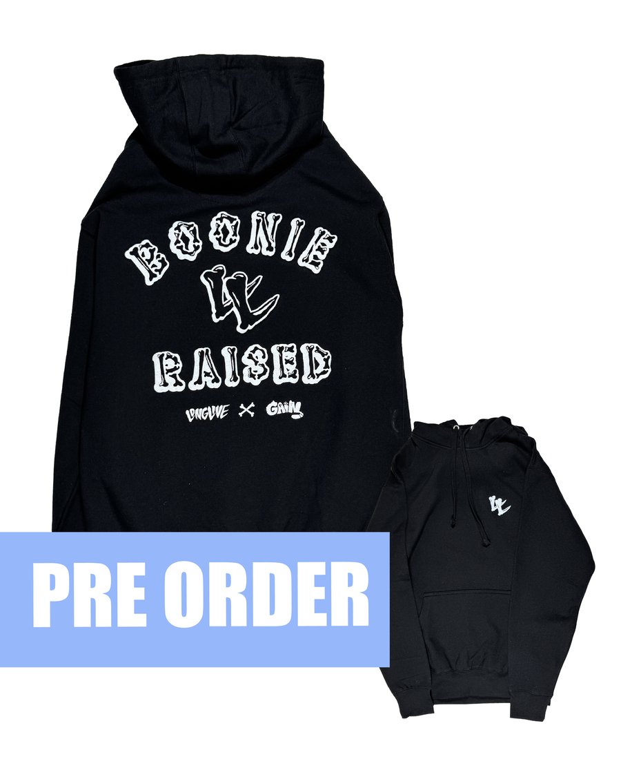 Image of BOONIE RAISED HOODY BLACK