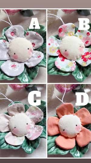 Image of Whimsical Flower Fabric Decorations