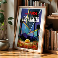 Image 3 of Fly TWA Los Angeles Vintage Travel Poster