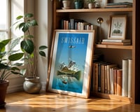 Image 4 of Swissair – The Airline of Switzerland Vintage Travel Poster