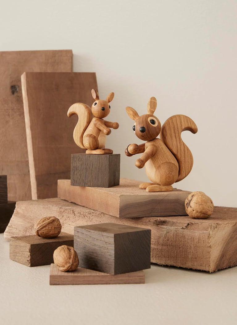 FIGURINE EN BOIS ÉCUREUIL - SPRING COPENHAGEN Image 5