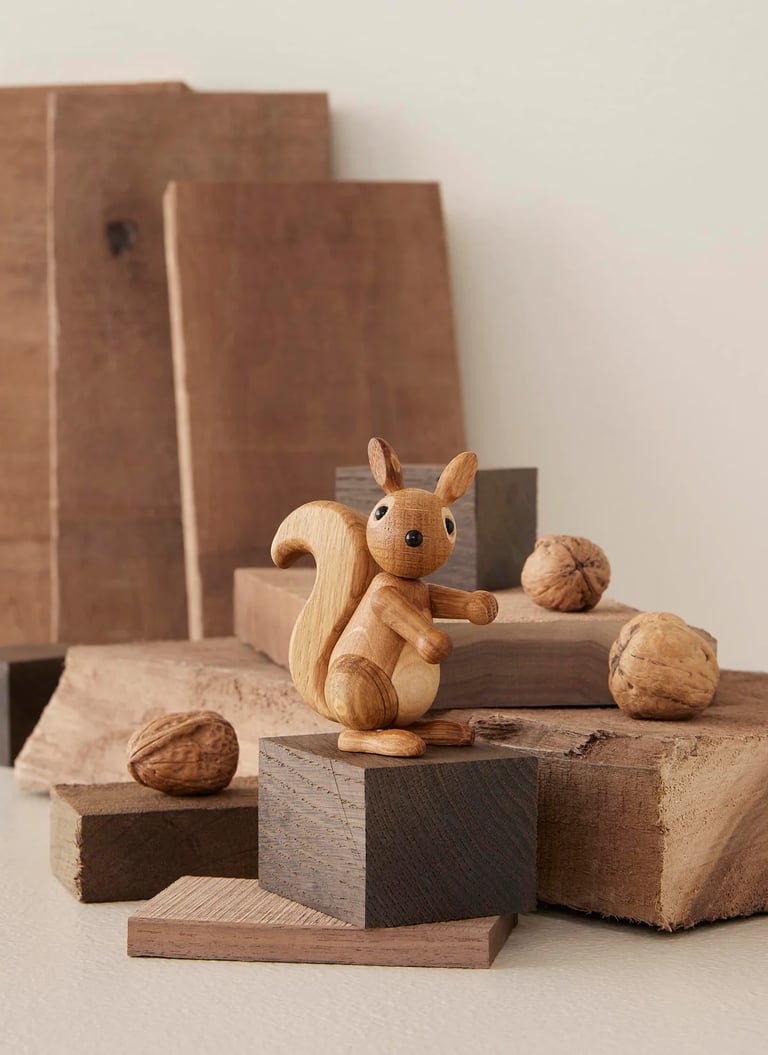 FIGURINE EN BOIS ÉCUREUIL - SPRING COPENHAGEN Image 4