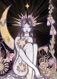Moon fairy A4 print 