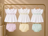 Smocked Blossom Set