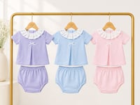 Ruffle Collar Baby Set