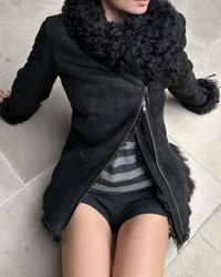 Image 10 of BLACK SHEEPSKIN LEATHER JACKET NO. 2