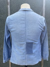 Image 2 of Vintage French 1940's VULCAIN Moleskin Jacket, Size SMALL. Worn with Repairs