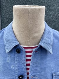 Image 3 of Vintage French 1940's VULCAIN Moleskin Jacket, Size SMALL. Worn with Repairs