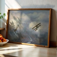 Image 5 of Dog Fight by C.R.W. Nevinson – Vintage Aviation Art Print