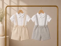 Classic Suspender Shorts Set