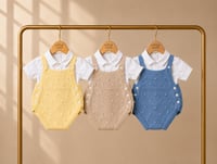 Knit Bubble Romper Set