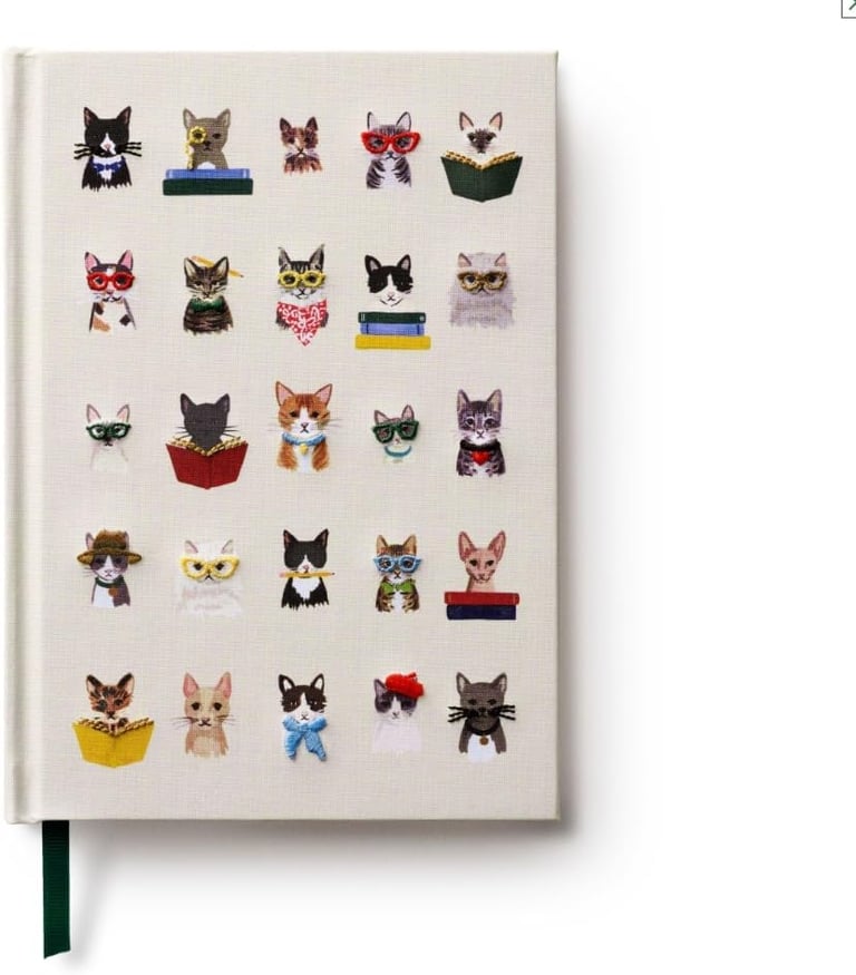 CARNET BRODÉ CHATS OU CHIENS - RIFLE PAPER CO. (DEUX MODÈLES) Image 6