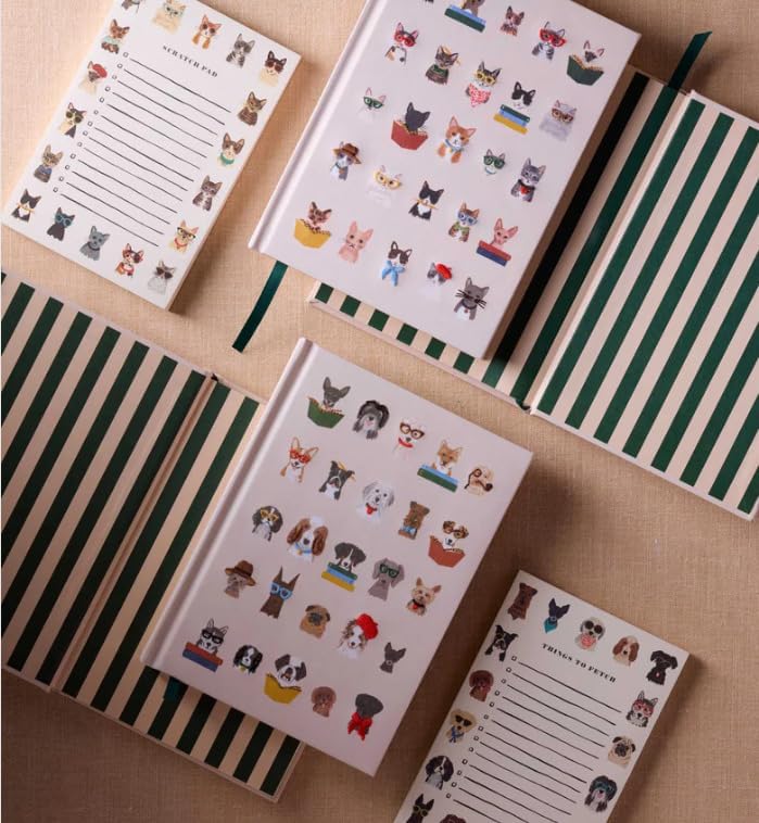 CARNET BRODÉ CHATS OU CHIENS - RIFLE PAPER CO. (DEUX MODÈLES) Image 3