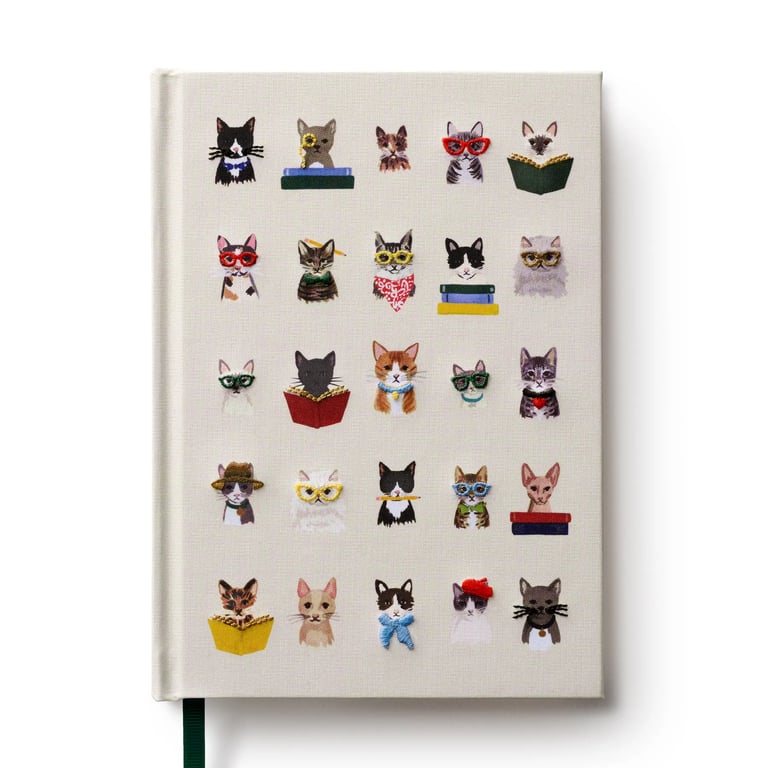 CARNET BRODÉ CHATS OU CHIENS - RIFLE PAPER CO. (DEUX MODÈLES) Image 10