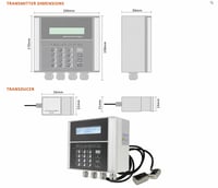 Image 1 of Model 1188 Wall Mount Ultrasonic Flowmeter with data logging