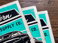 Image 3 of Eastern Auto Supply Mercury Linocut Print FREE SHIPPING
