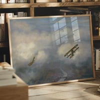 Image 1 of Dog Fight by C.R.W. Nevinson – Vintage Aviation Art Print