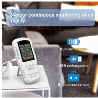Image 3 of Sper Scientific 860076 Handheld Multi Parameter Air Quality Monitor with PM1, PM2.5, PM10