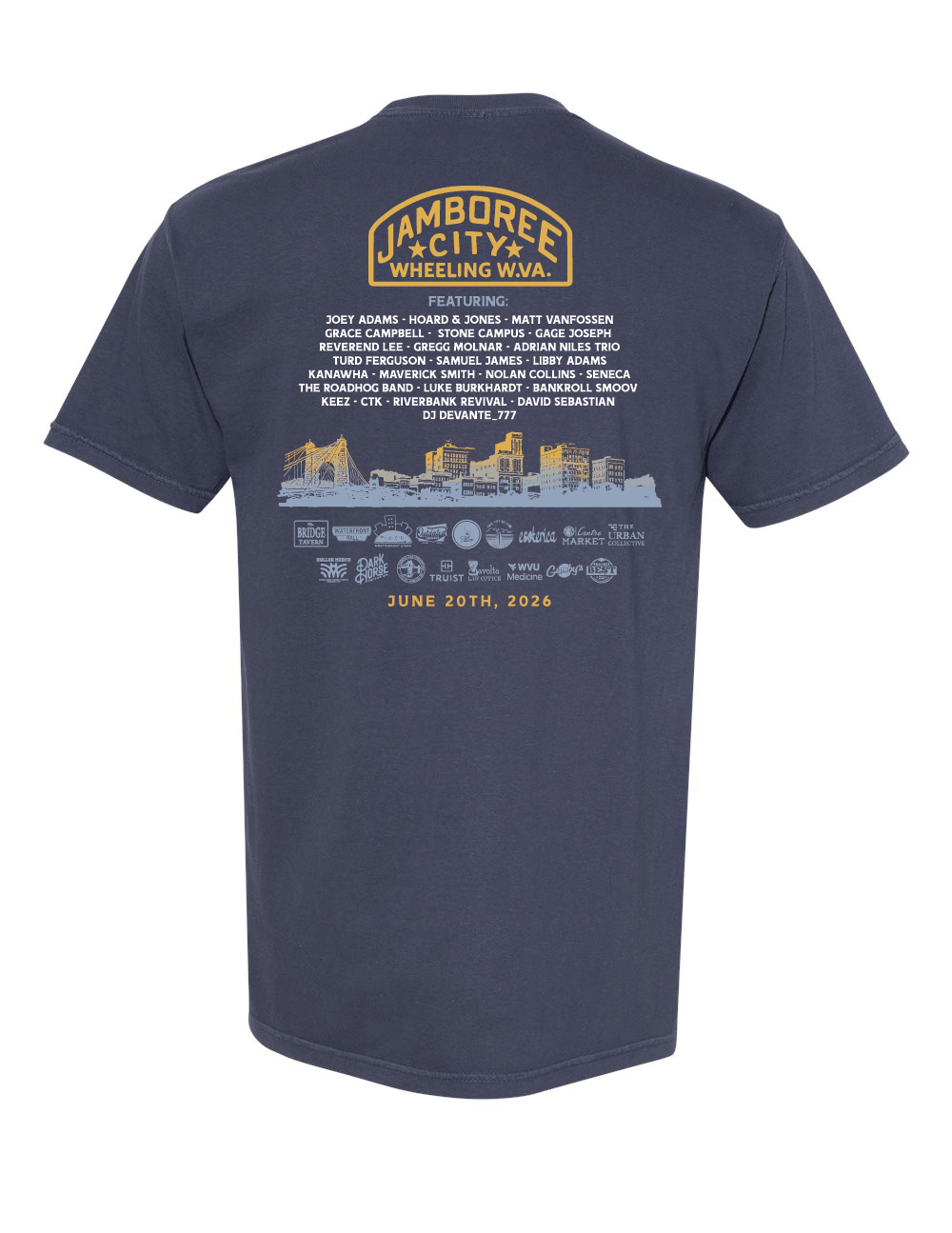 Jamboree City Lineup Tee  *Re-Pre Sale*