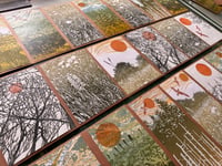 Image 1 of Mix pack of 5 linocut cards