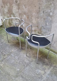 Image 3 of Paire de fauteuils en aluminium par Henning Larsen