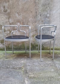 Image 4 of Paire de fauteuils en aluminium par Henning Larsen