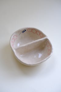 Image 3 of Kitten and bell flower snack bowl (pink)