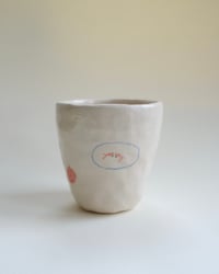 Image 1 of Gold fish, bell flower, cat, apple cup 