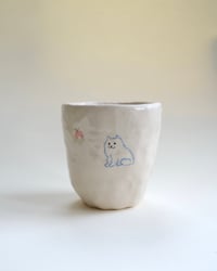 Image 3 of Gold fish, bell flower, cat, apple cup 