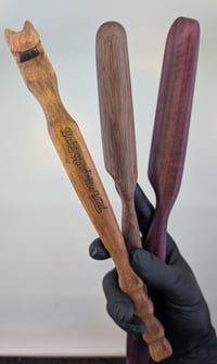 Image 1 of Oven Rack Jack- Hardwood, Cat Design