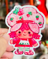 Strawberry Shortcake - heart holographic sticker