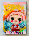 My Blue Star  - original 5x7