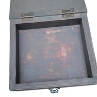 Image 3 of Tool box with hinged lid and catch Distressed / Shabby Chic