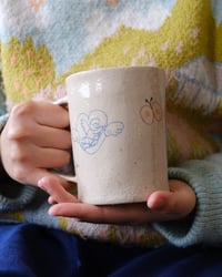 Image 3 of Little dog in his house, angel, butterfly cup