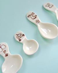 Image 1 of Horse and Sleepy Puppy Spoons (slightly larger size)