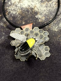 Image 1 of Honeycomb Pendant/Brooch