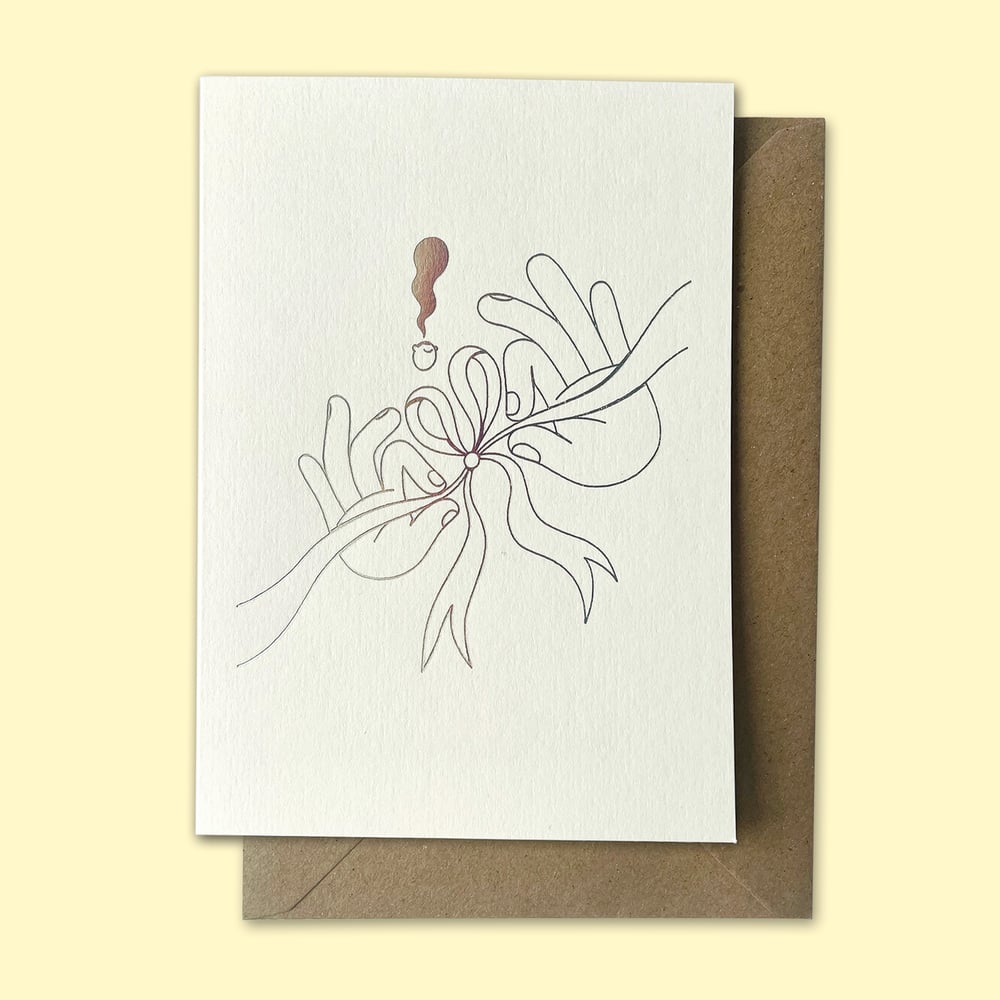 Image of Bow – Letterpress card