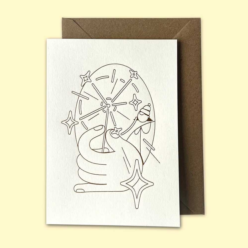 Image of Sparkle – Letterpress card