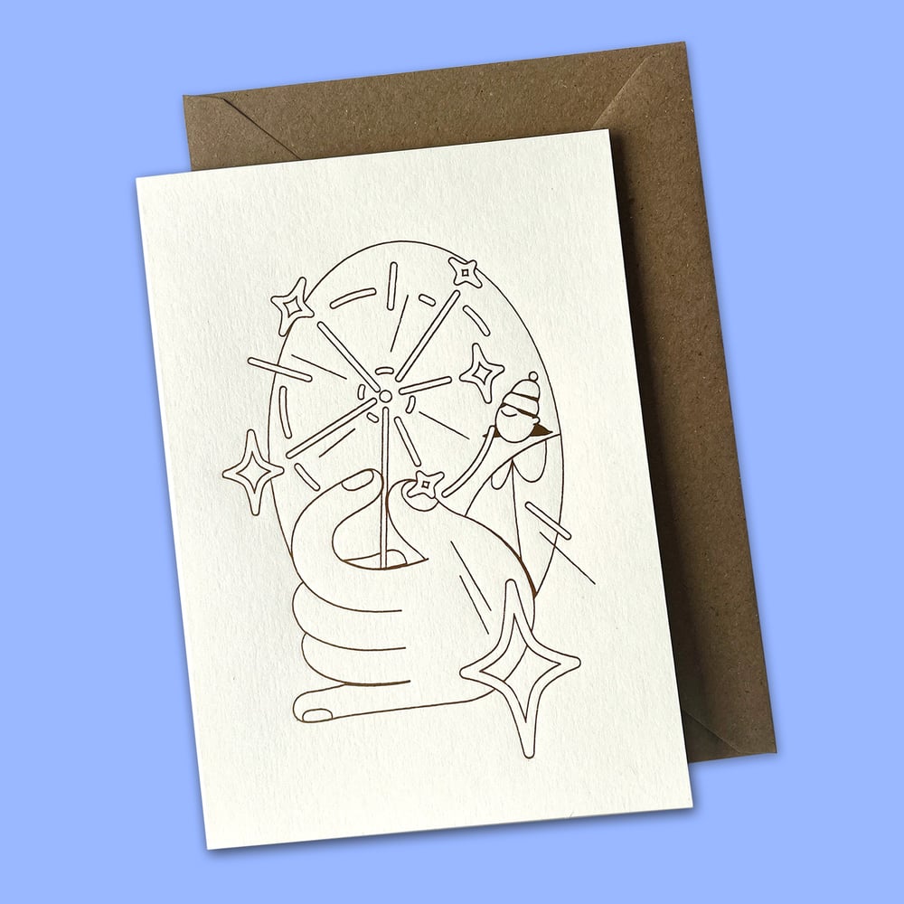 Image of Sparkle – Letterpress card