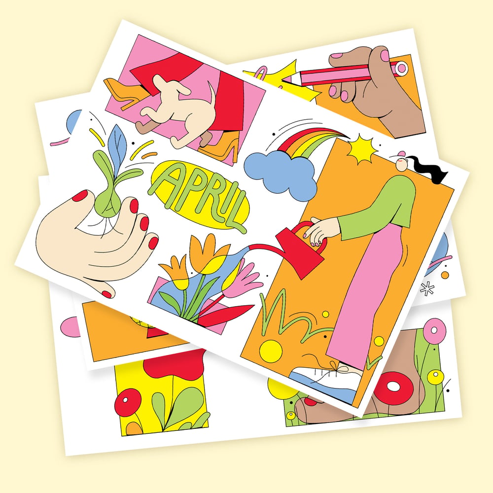 Image of Monthly postcards – Set of 12