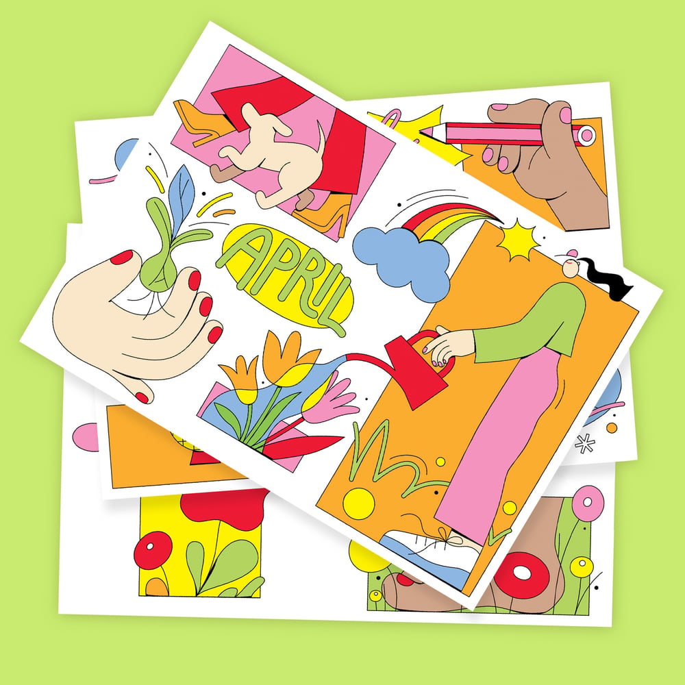 Image of Monthly postcards – Set of 12