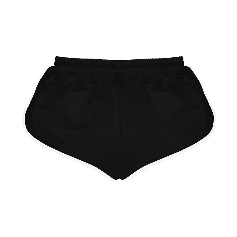 Image of All Eyez On Me Women's Relaxed Shorts – Black Vintage Script Lounge Shorts