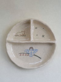Image 1 of The flute playing fairy and the baby goat plate 