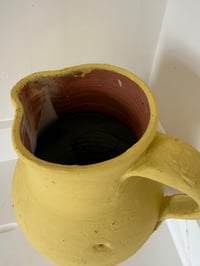 Image 3 of Large Yellow Terracotta Jug
