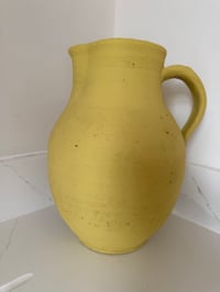 Image 1 of Large Yellow Terracotta Jug